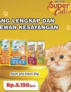 Promo Harga Super Cat Makanan Kucing 85 gr - Hari Hari