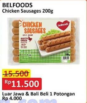 Promo Harga Belfoods Chicken Sausages 200 gr - Alfamart