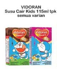 Promo Harga VIDORAN Xmart UHT All Variants per 2 pcs 115 ml - Indomaret