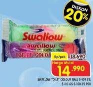 Promo Harga Swallow Naphthalene Toilet Colour Ball S-109, Toilet Colour Ball S-108, Toilet Colour Ball S-110 3 pcs - Superindo