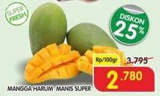 Promo Harga Mangga Harum Manis Super per 100 gr - Superindo