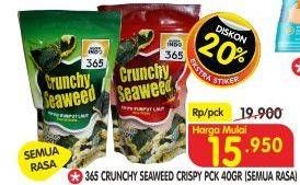 Promo Harga 365 Crunchy Seaweed All Variants 40 gr - Superindo