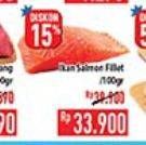 Promo Harga Salmon Fillet per 100 gr - Hypermart