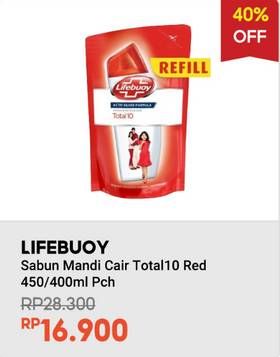 Promo Harga Lifebuoy Body Wash Total 10 400 ml - Indomaret