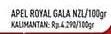 Promo Harga Apel Royal Gala NZ per 100 gr - Hypermart