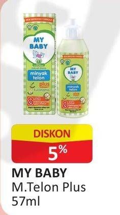 Promo Harga MY BABY Minyak Telon Plus 57 ml - Alfamart