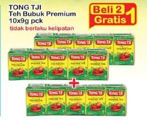 Promo Harga Tong Tji Teh Bubuk per 2 bungkus 10 pcs - Indomaret