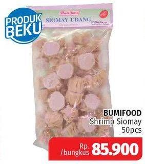 Promo Harga BUMIFOOD Shrimp Shumai (Siomay Udang) 50 pcs - Lotte Grosir