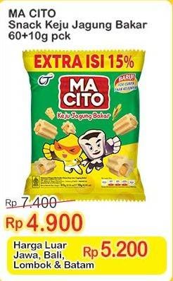 Promo Harga Macito Keju Jagung Bakar Snack 70 gr - Indomaret