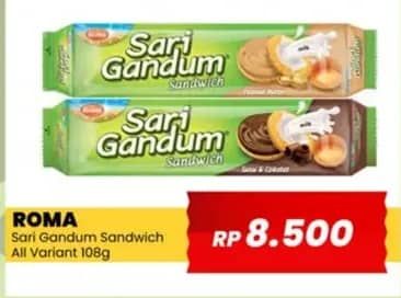Promo Harga Roma Sari Gandum All Variants 115 gr - Yogya