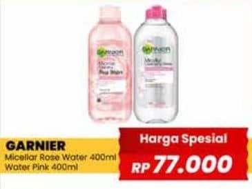 Promo Harga Garnier Micellar Water Rose, Pink 400 ml - Yogya