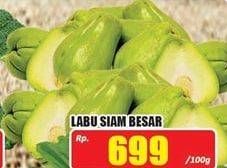 Promo Harga Labu Siam Besar per 100 gr - Hari Hari