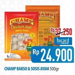 Promo Harga Champ Bakso Chicken Ball 500 gr - Hypermart