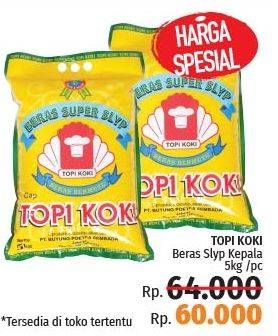 Promo Harga Topi Koki Beras  Super Slyp 5 kg - LotteMart
