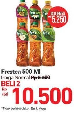 Promo Harga FRESTEA Minuman Teh Apple, Green Honey, Markisa, Original, Green Tea 500 ml - Carrefour