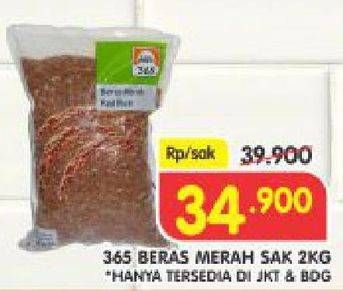 Promo Harga 365 Beras Merah 2 kg - Superindo