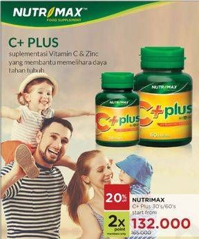 Promo Harga NUTRIMAX C+ Plus  - Watsons