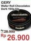 Promo Harga CHOCOLATOS Wafer Roll Cokelat Dark 190 gr - Indomaret