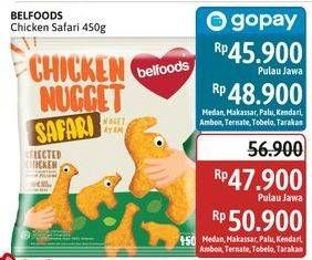 Promo Harga Belfoods Nugget Chicken Nugget Safari 450 gr - Alfamidi