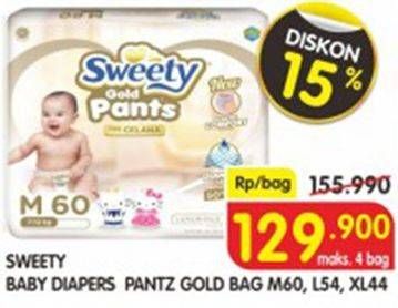 Promo Harga Sweety Gold Pants M60, L54, XL44  - Superindo