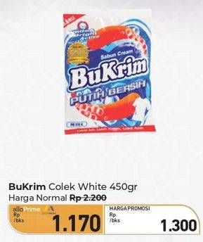 Promo Harga Bukrim Sabun Cream Putih Bersih 470 gr - Carrefour