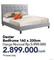 Promo Harga Bed Frame Dexter 160x200cm  - Carrefour