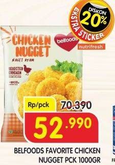 Promo Harga BELFOODS Nugget 1 kg - Superindo