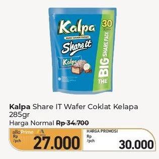 Promo Harga Kalpa Wafer Cokelat Kelapa Share It per 30 pcs 9 gr - Carrefour