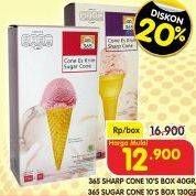 Promo Harga 365 Sharp Cone / Sugar Cone 10 pcs - Superindo