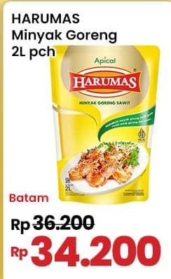 Promo Harga Harumas Minyak Goreng 2000 ml - Indomaret