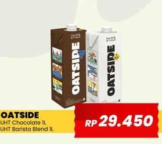 Promo Harga Oatside UHT Milk Chocolate, Barista Blend 1000 ml - Yogya
