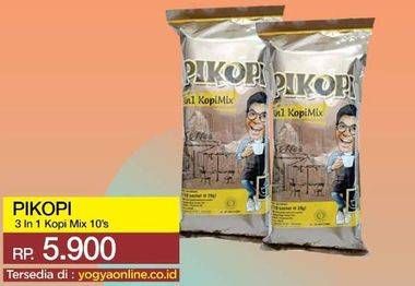 Promo Harga Pikopi 3 in 1 Kopi Mix 10 pcs - Yogya