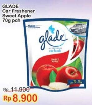 Promo Harga GLADE Car Air Freshener Sweet Apple 70 gr - Indomaret