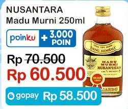 Promo Harga Madu Nusantara Madu Murni 250 ml - Indomaret
