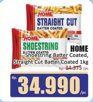 Promo Harga Home French Fries Shoestring, Straight Cut 1000 gr - Hari Hari