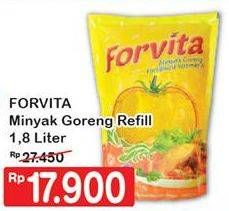 Promo Harga FORVITA Minyak Goreng 1800 ml - Hypermart