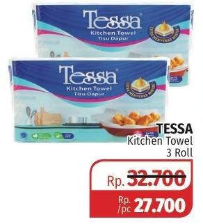 Promo Harga TESSA Kitchen Towel 3 roll - Lotte Grosir