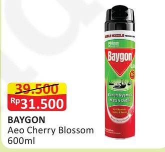 Promo Harga BAYGON Insektisida Spray Cherry Blossom 600 ml - Alfamart