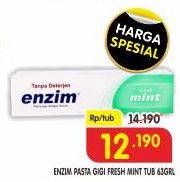 Promo Harga ENZIM Pasta Gigi Fresh Mint 63 gr - Superindo