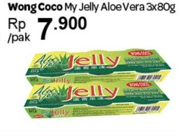 Promo Harga WONG COCO Aloe Vera per 3 box 80 gr - Carrefour