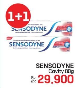 Promo Harga Sensodyne Pasta Gigi Cegah Gigi Berlubang Sensitif 80 gr - LotteMart
