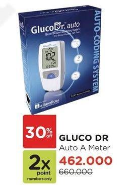 Promo Harga GLUCO DR Glucometer Test Meter Auto A  - Watsons