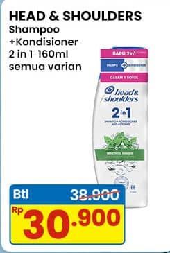 Promo Harga Head & Shoulders Shampoo All Variants 160 ml - Indomaret