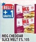 Promo Harga MEG Cheddar Slice Melt 80 gr - Hypermart