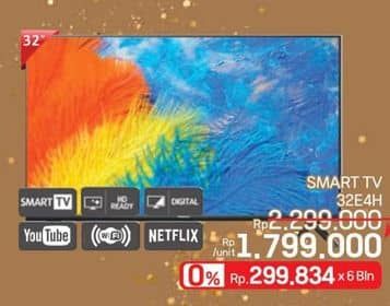Promo Harga Hisense Smart TV 32E4H  - LotteMart