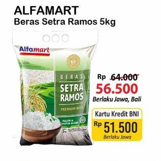 Promo Harga Alfamart Beras Setra Ramos 5000 gr - Alfamart