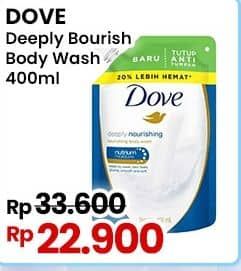 Promo Harga Dove Body Wash Deeply Nourishing 400 ml - Indomaret