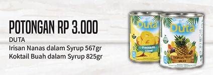 Promo Harga Duta irisan nanas dalam syrup 567 gr, koktail buah dalam syrup 825gr  - Hypermart
