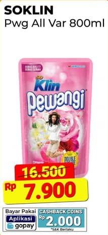 Promo Harga So Klin Pewangi All Variants 800 ml - Alfamart