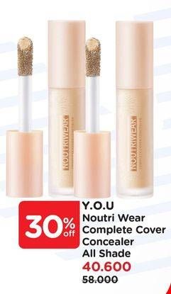 Promo Harga YOU NoutriWear+ Complete Cover Concealer All Variants  - Watsons